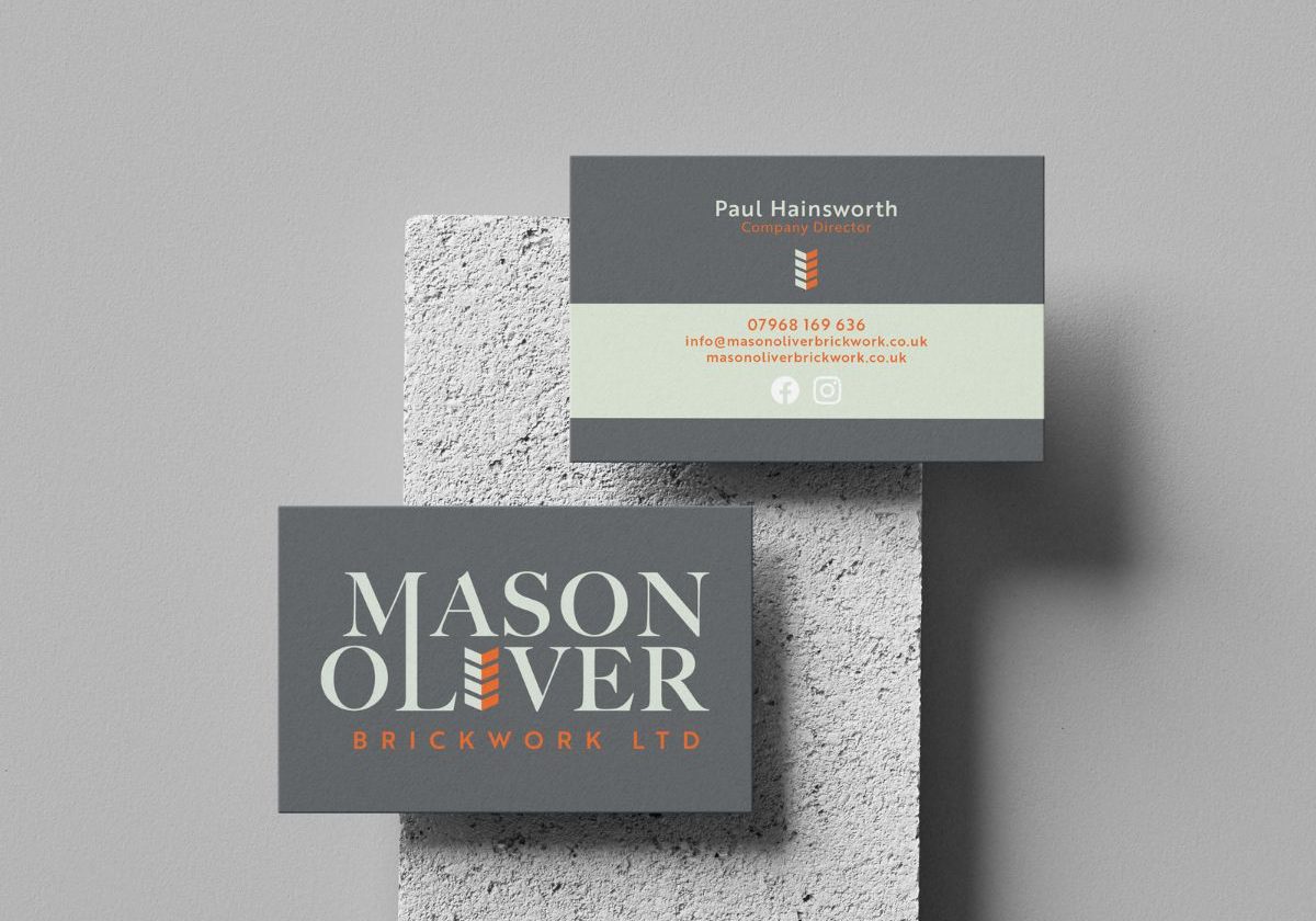 Bricklayer business card design